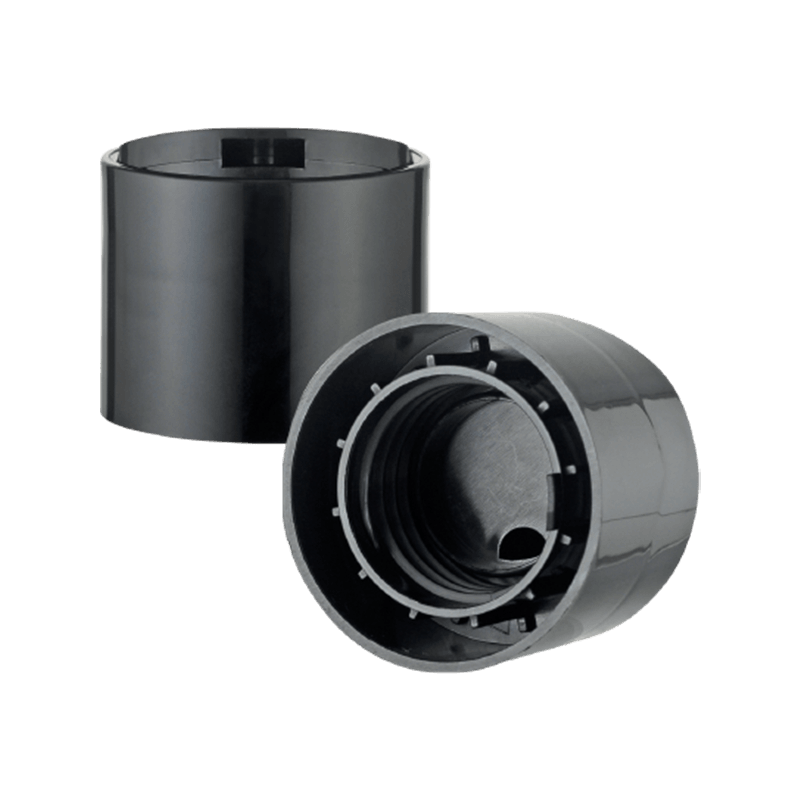 Sort pp plast skive tophætte til rengøringsmiddel